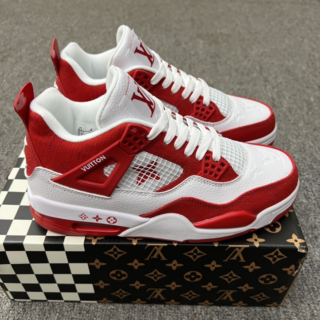 Louis Vuitton x Air Jordan 4 Retro LV Collab AJ4 Gen LVCollab JordanBasketball Style No. LV6927-060 74.5