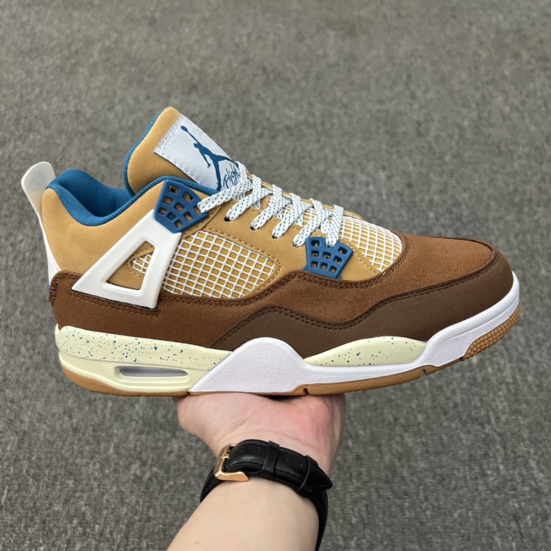 Air Jordan 4 Retro Cacao Wow AJ4 Gen JordanBasketball Shoes Style No. FB2214-200 47.5